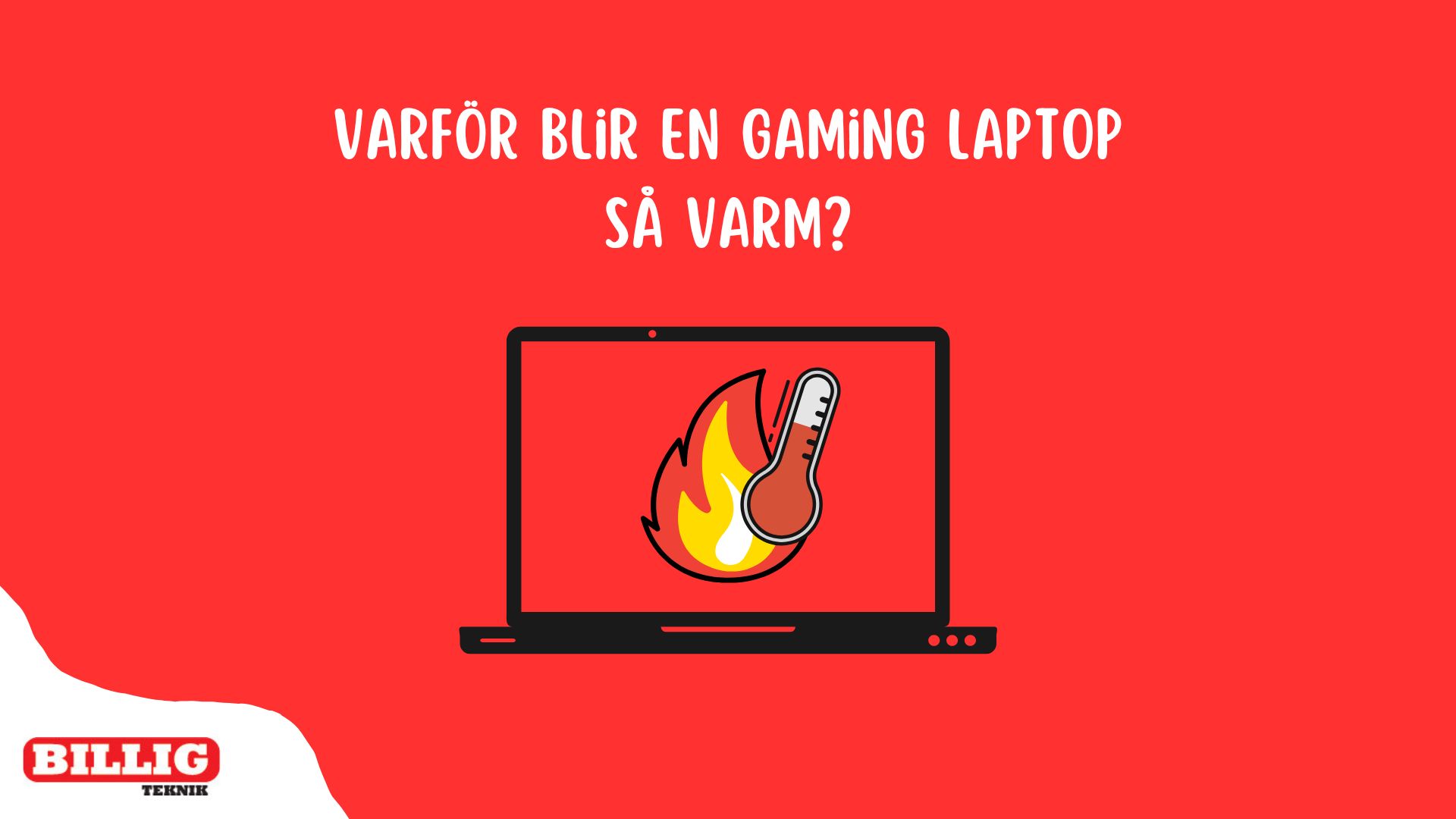 bild som visar en överhettad gaming laptop
